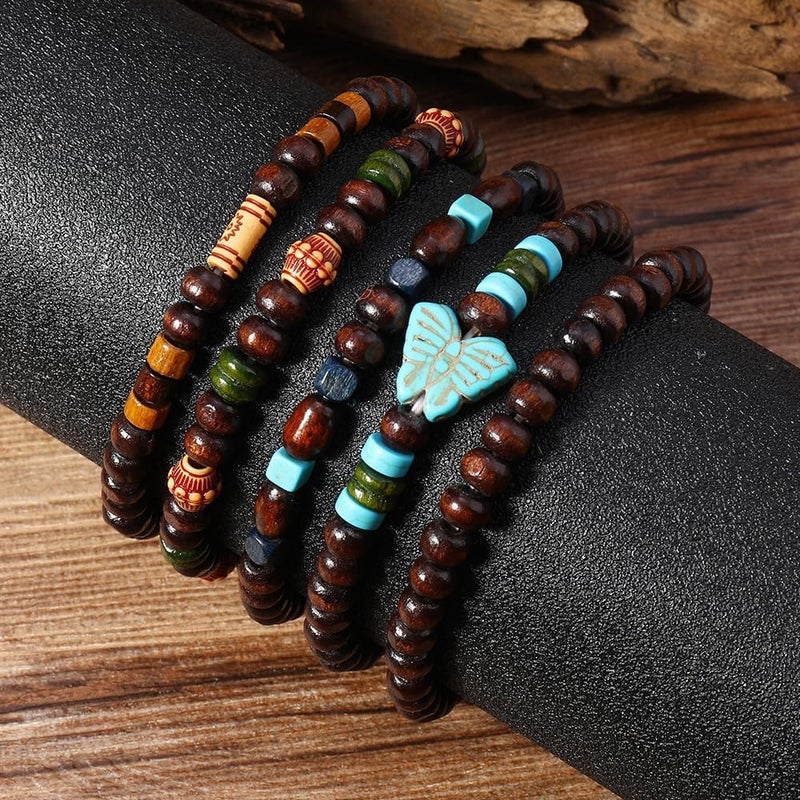 JAVMOO Gothic Bracelet Adjustable Punk Braided Leather Multilayer Grunge Set Bracelets Emo Metal Cuff Wrap Bangles Meaningful Gift - Image 4